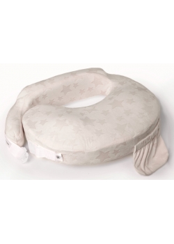 Подушка для кормления Loona эргономичная, Stars 3D экрю