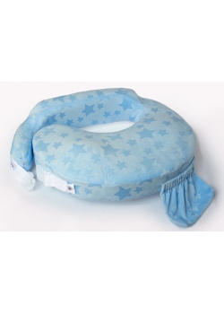 Подушка для кормления Loona эргономичная, Stars 3D голубой
