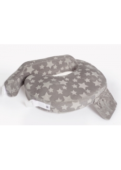 Подушка для кормления Loona эргономичная, Stars 3D серый
