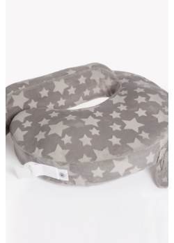 Подушка для кормления Loona эргономичная, Stars 3D серый