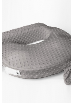 Подушка для кормления грудью Loona эргономичная, Bubbles серый