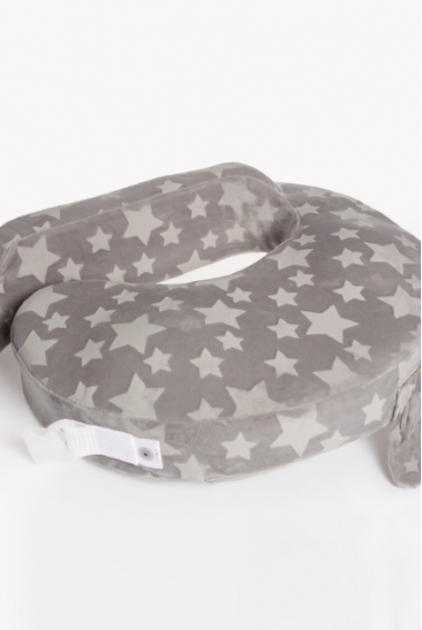 Подушка для кормления Loona эргономичная, Stars 3D серый