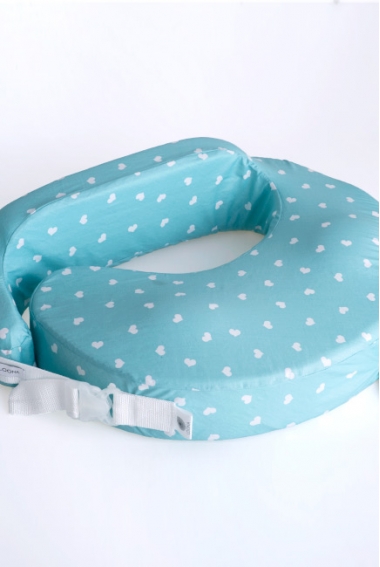 Подушка для кормления Loona эргономичная, Hearts мятный