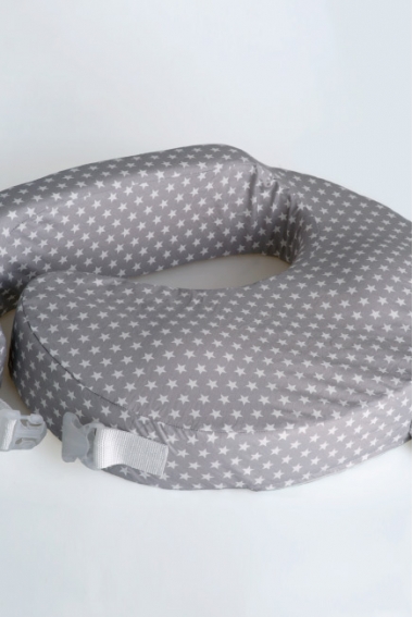 Подушка для кормления Loona эргономичная, Stars серый