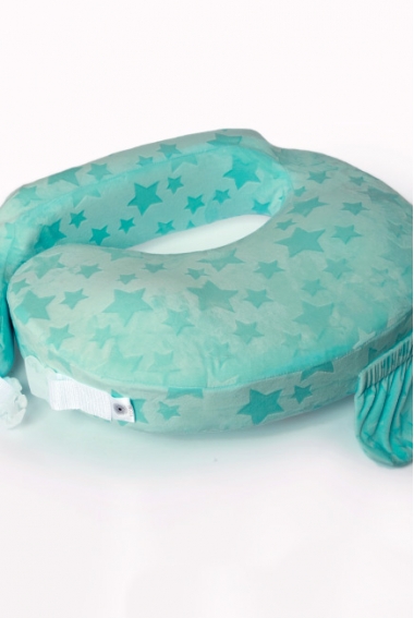 Подушка для кормления Loona эргономичная, stars 3D ментол