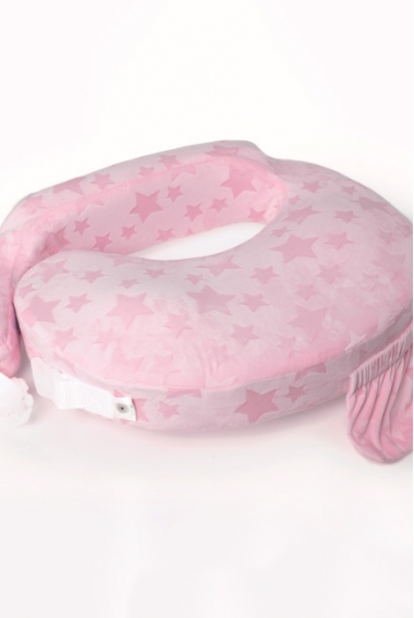 Подушка для кормления Loona эргономичная, Stars 3D розовый