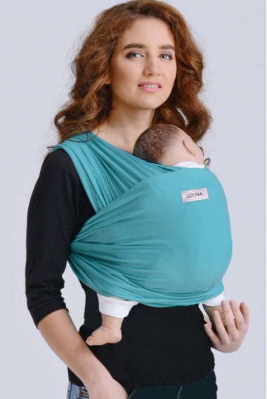 Слинг без намотки Loona для новорожденных, Sage